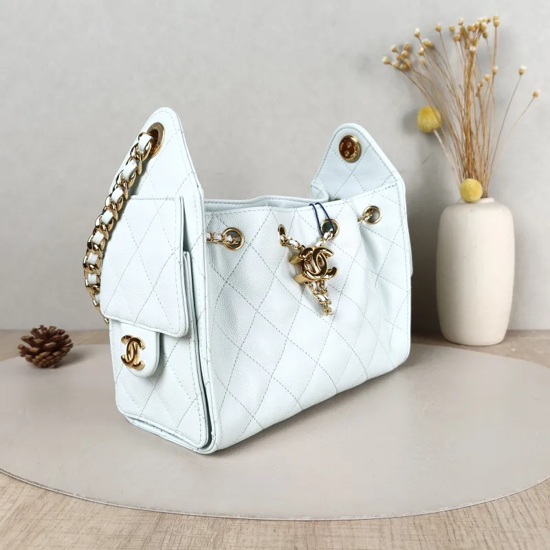 Chanel Crossbody Bag 25Bag Green Grained Calfskin Mini 22 × 12.5 × 20 cm — cover view 4 of 6