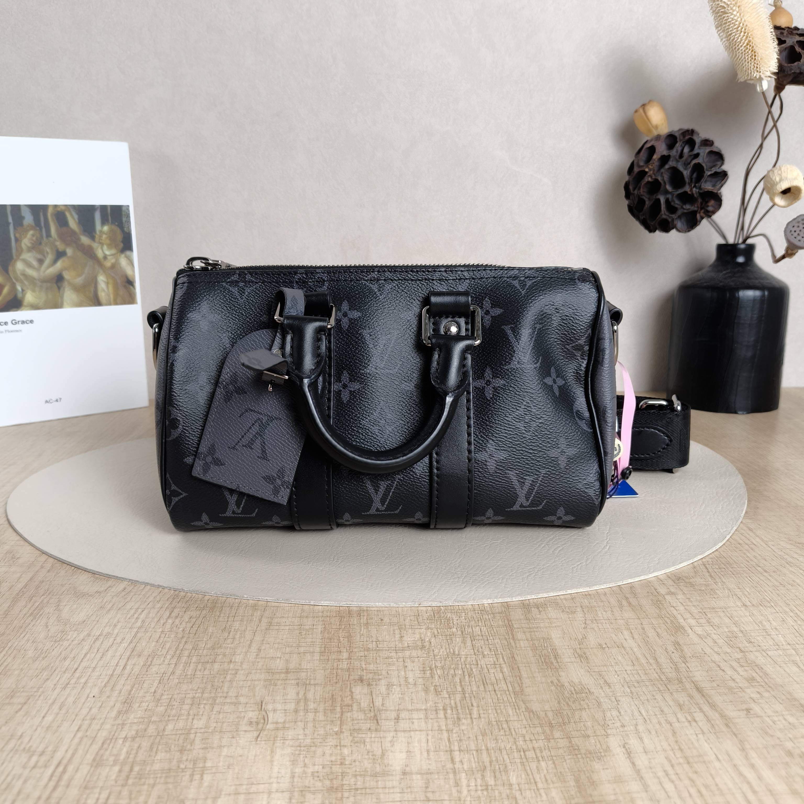 Louis Vuitton Crossbody Bag Keepall 25 PVC Medium25 × 11 × 15 cm