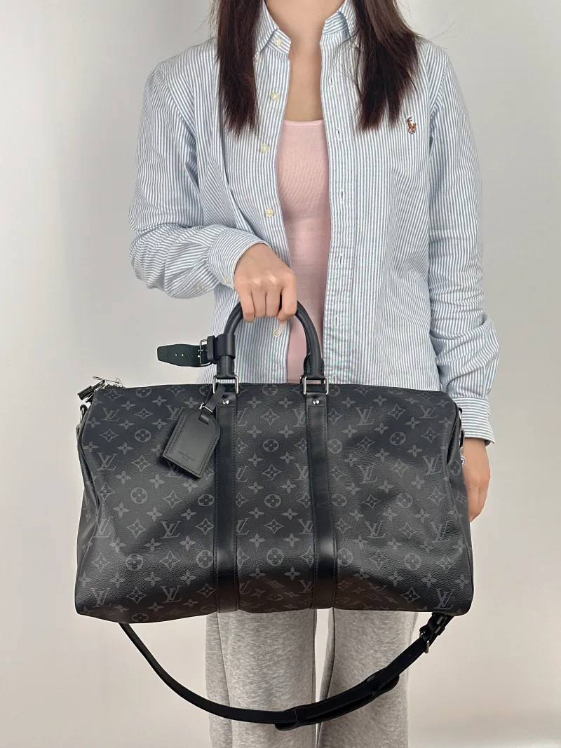 Louis Vuitton Crossbody Bag Keepall 45 Shoulder Strap Edition Monogram PVC One Size 45 × 20 × 27 cm — on-model view 2 of 2