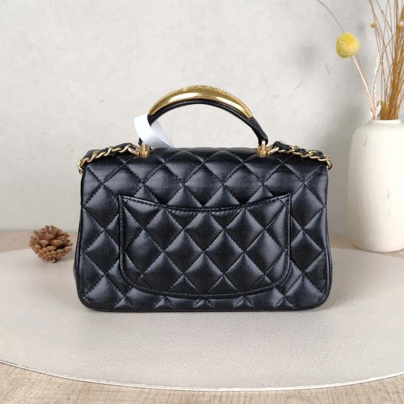 Chanel Crossbody Bag mini Black Lambskin mini20 × 6 × 12 cm — cover view 5 of 5