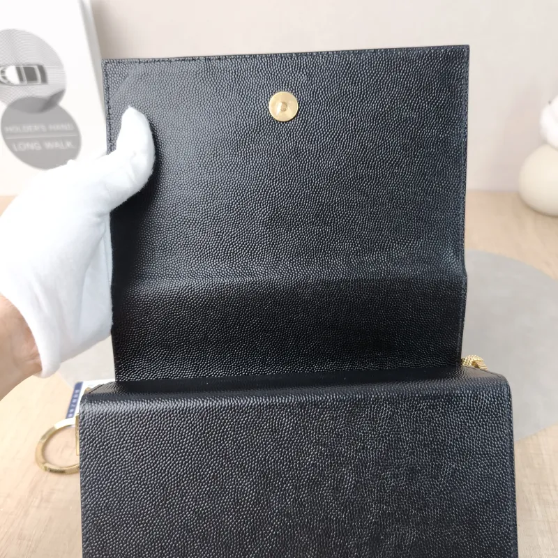 SAINT LAURENT Crossbody Bag KATE Box Chain Bag Black Calfskin One Size18 × 5.5 × 14 cm — detail view 11 of 13