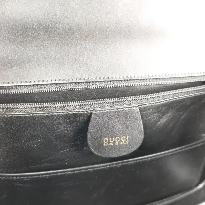 GUCCI Shoulder Bag Bamboo Collection Vintage Top Handle Bag Black Medium 26 × 7 × 16 cm — detail view 5 of 12