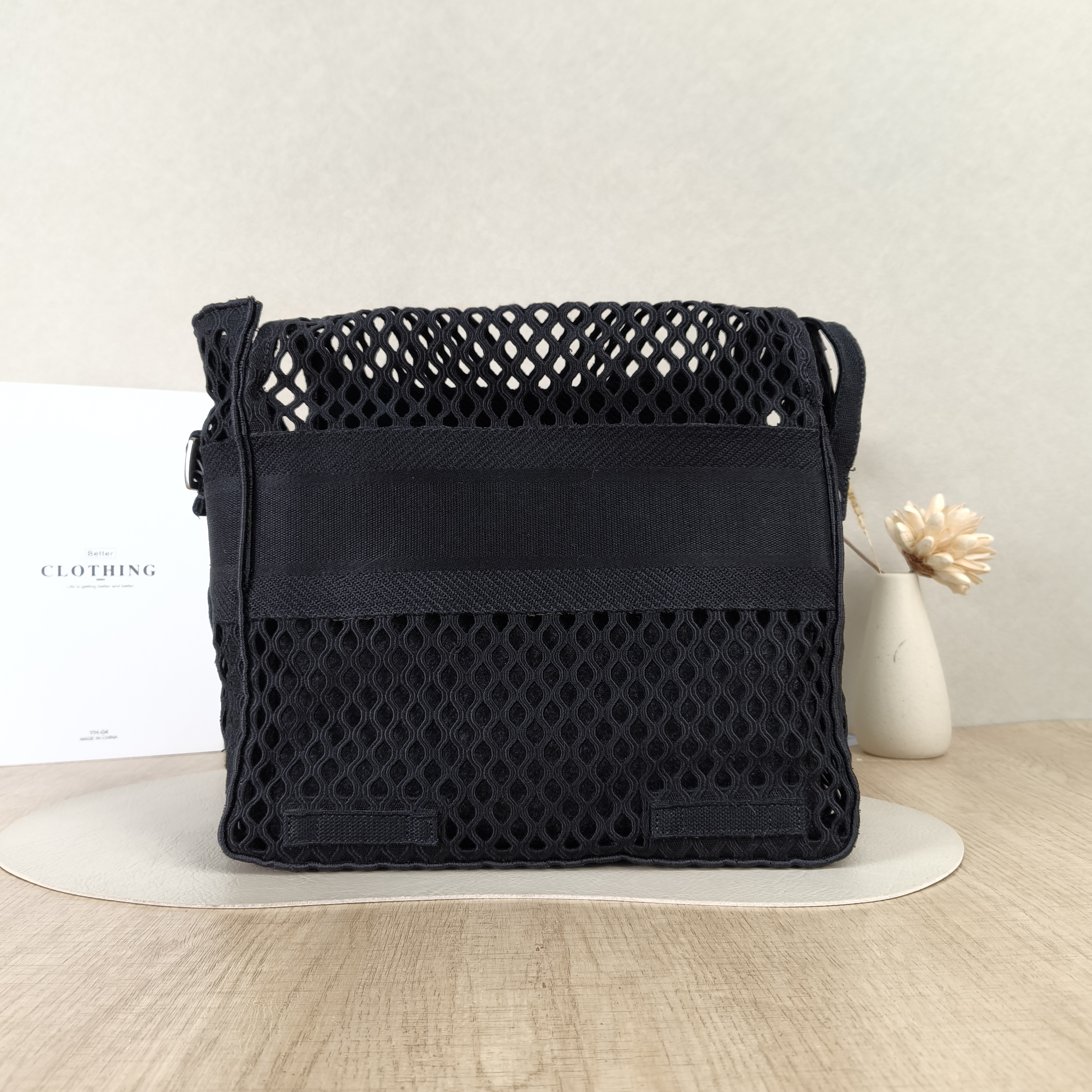 DIOR Crossbody Bag camp Messenger Bag Black Canvas Medium29 × 12 × 22 cm — cover view 3 of 5