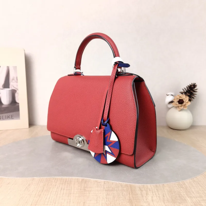 Moynat Crossbody Bag rejane Top Handle Crossbody Bag Red Calfskin Small 26 × 11 × 18 cm — cover view 4 of 6