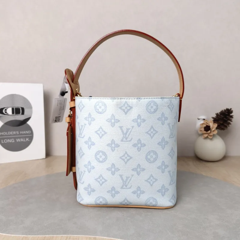 Louis Vuitton Top Handle Bag ALL IN BB Blue PVC BB 16 × 12 × 18 cm — detail view 8 of 13