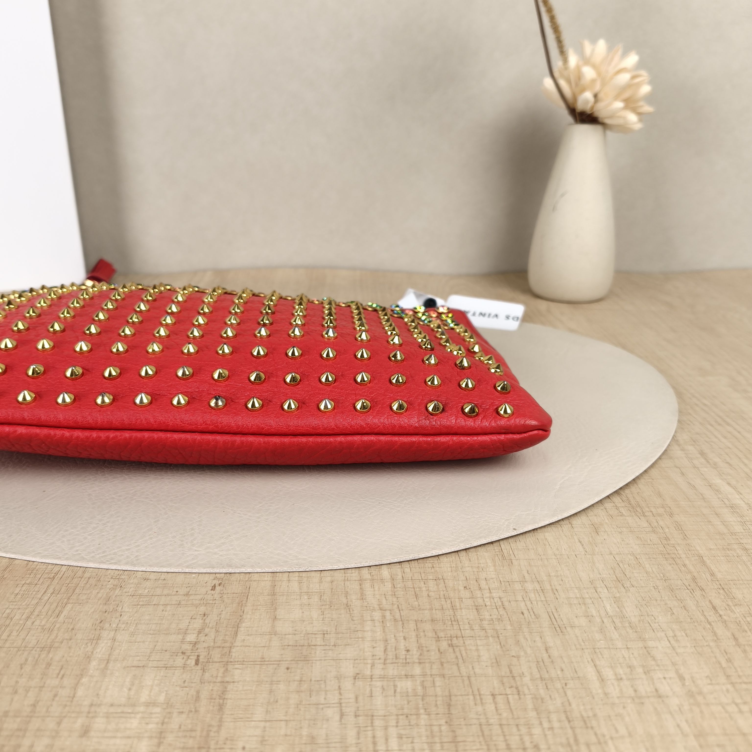 MCM Clutch Clutch Red Calfskin 28*19 — cover view 2 of 8