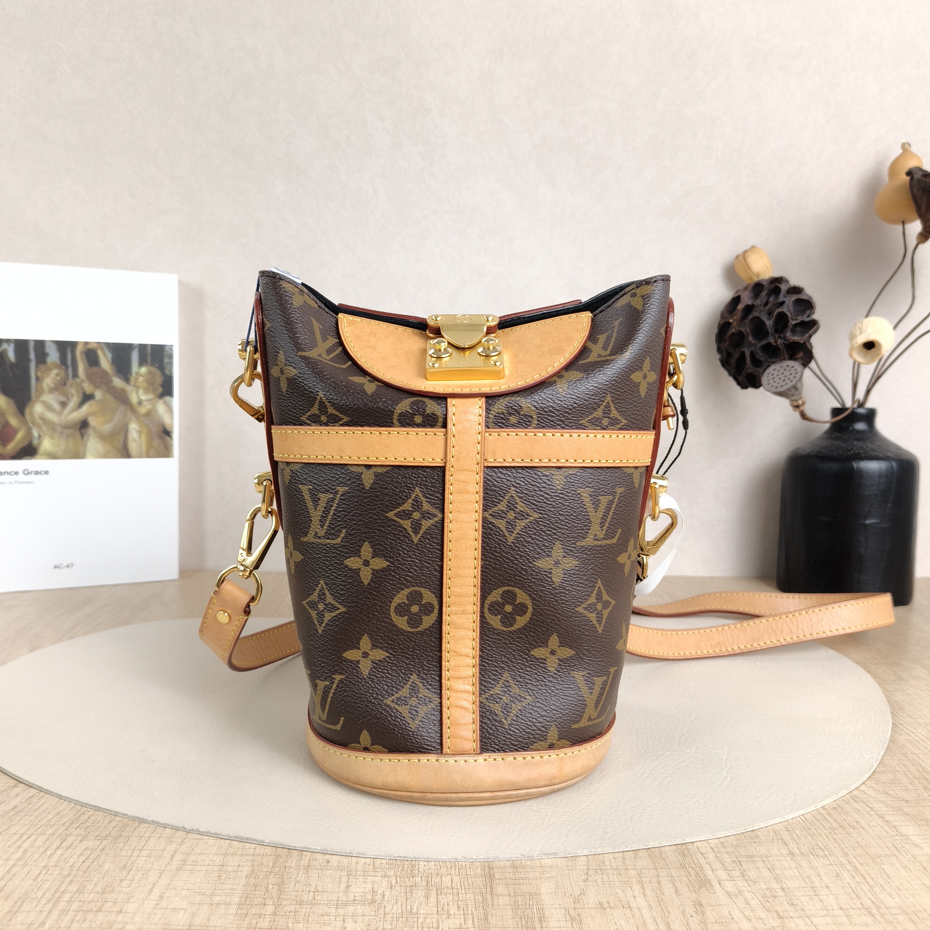 Louis Vuitton Crossbody Bag DUFFLE Monogram PVC One Size22 × 14 × 23 cm