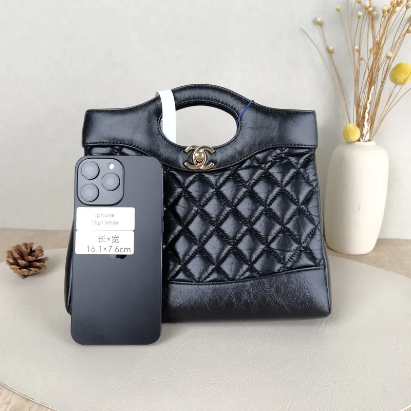 Chanel Crossbody Bag31Bag Black Waxed Leathermini23 × 5.5 × 22 cm — cover view 4 of 5