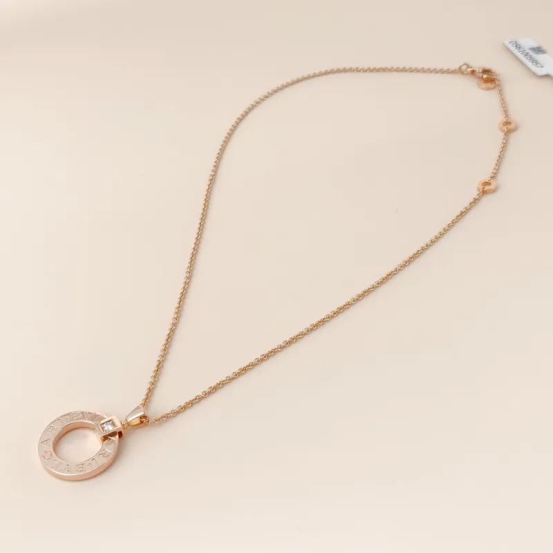 Bvlgari Necklace Collection Rose Gold Diamond18KR ose Gold One Size 46cm — cover view 7 of 10