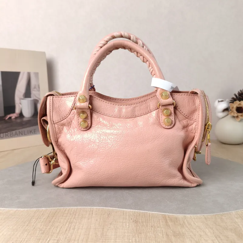 BALENCIAGA Crossbody Bag neo cagole Pink Lambskin Small 24 × 5 × 15 cm — cover view 3 of 6