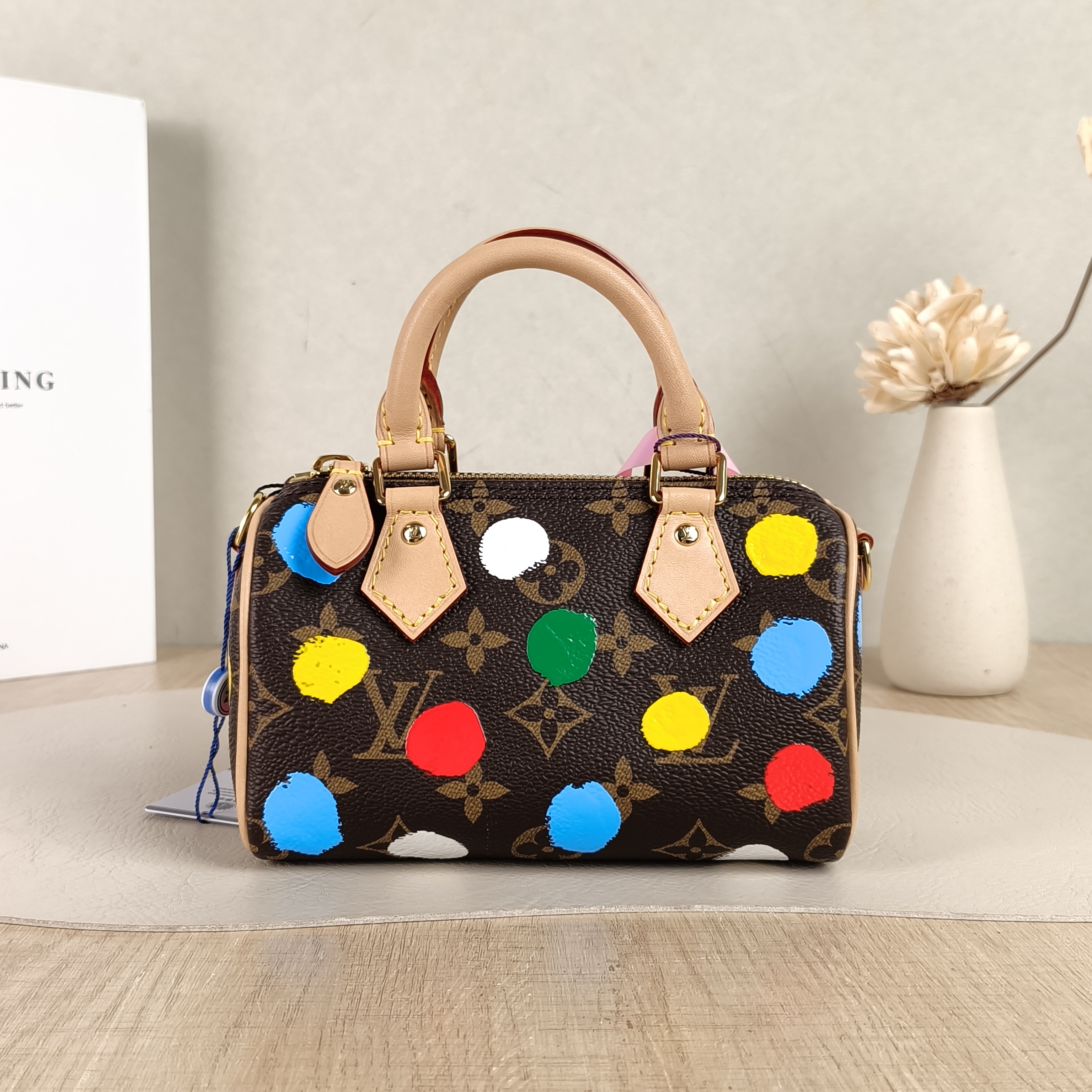 Louis Vuitton Crossbody Bag Speedy Nano PV Cnano16 × 7.5 × 10 cm