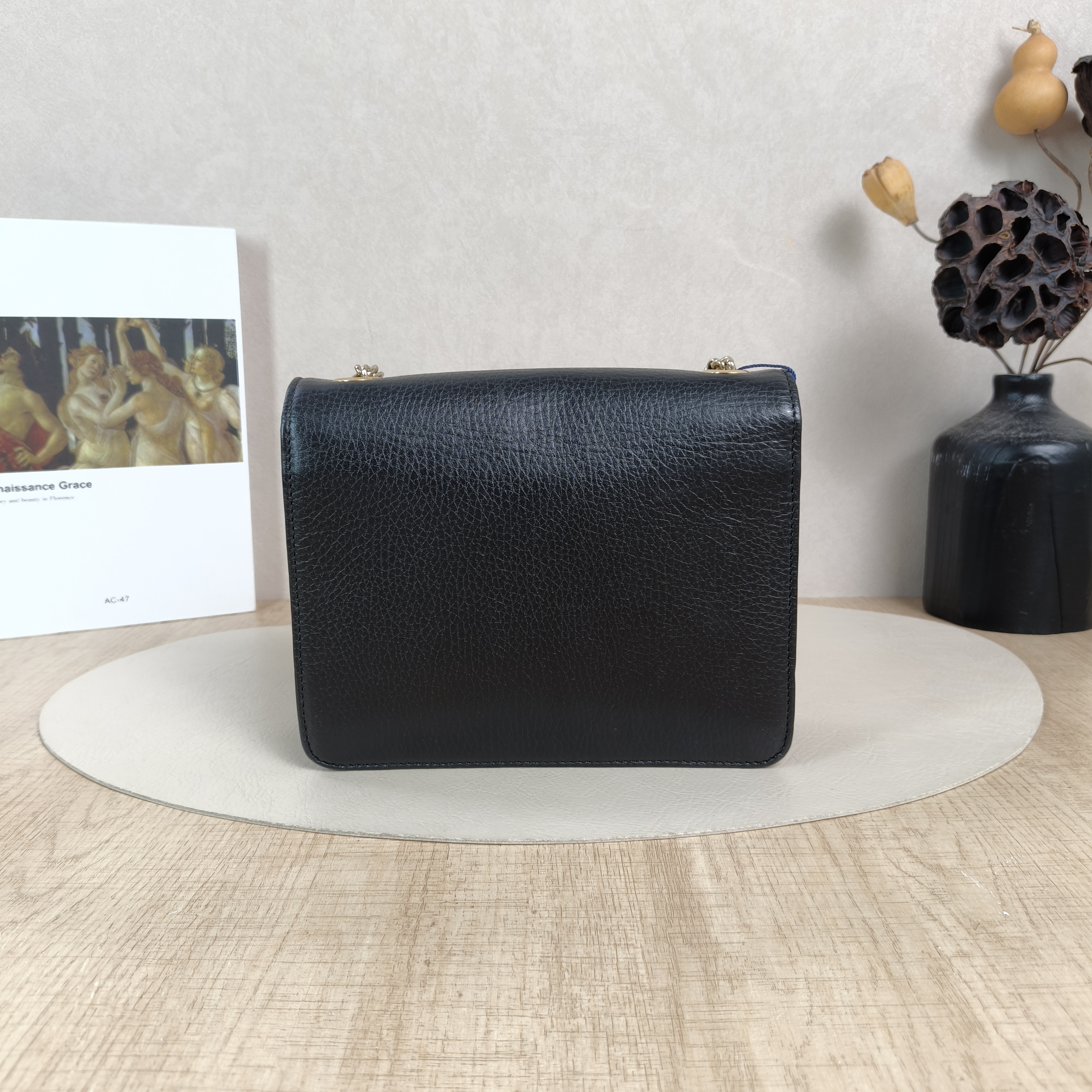 GUCCI Crossbody Bag g Collection Black Calfskin Small20 × 9 × 16 cm — cover view 3 of 5