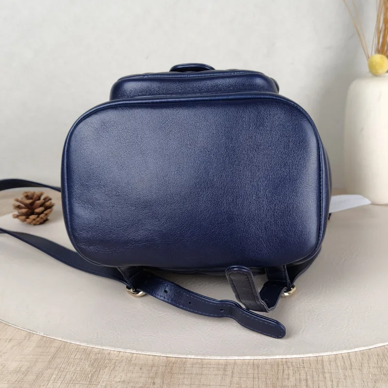 Chanel Backpack Duma Blue Lambskin Small18 × 12 × 18.5 cm — cover view 5 of 5