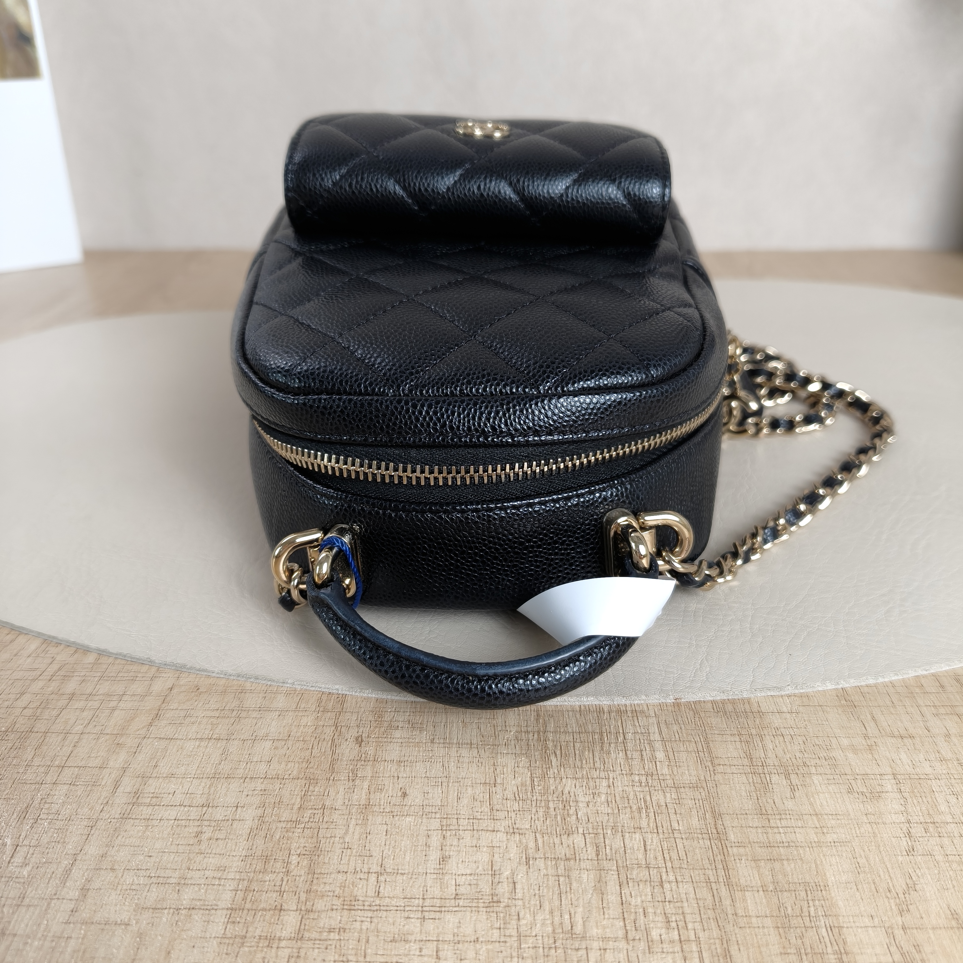 Chanel Crossbody Bag24s Mini Backpack Crossbody Bag Black Grained Calfskin One Size13 × 9 × 18 cm — cover view 9 of 11