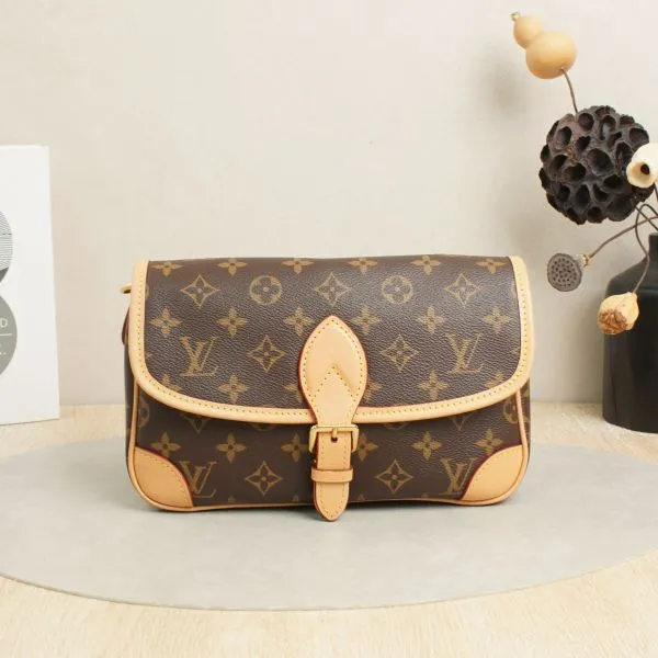 Louis Vuitton Diane Baguette Bag Monogram Small Microchip Edition · Dust Bag Two Straps · 24 × 9 × 15 cm