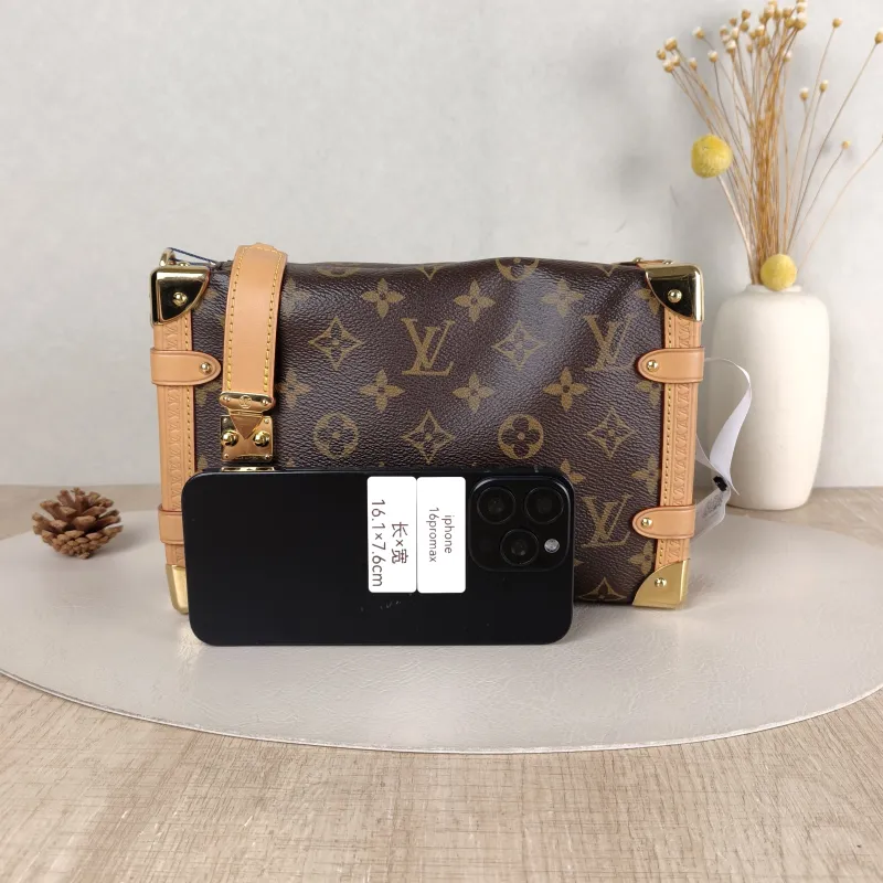 Louis Vuitton Crossbody Bag Side Trunk Box Monogram PVC Medium 23.5 × 8.5 × 16 cm — cover view 2 of 5