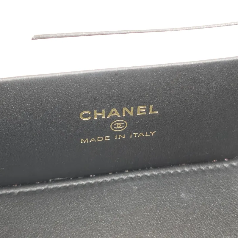 Chanel Crossbody Bag Edition Black Lambskin Mini 16 × 8 × 9.5 cm — detail view 15 of 15
