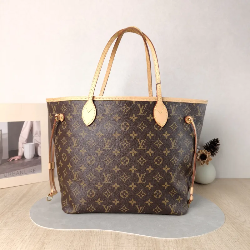 Louis Vuitton Shoulder Bag Neverfull Monogram PVC Medium 31 × 14 × 28 cm