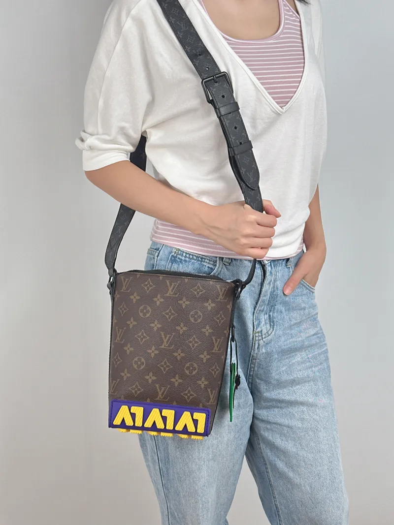 Louis Vuitton Crossbody Bag Cruiser Messenger Bag Monogram PVC One Size16.5 × 10 × 24 cm — on-model view 1 of 2