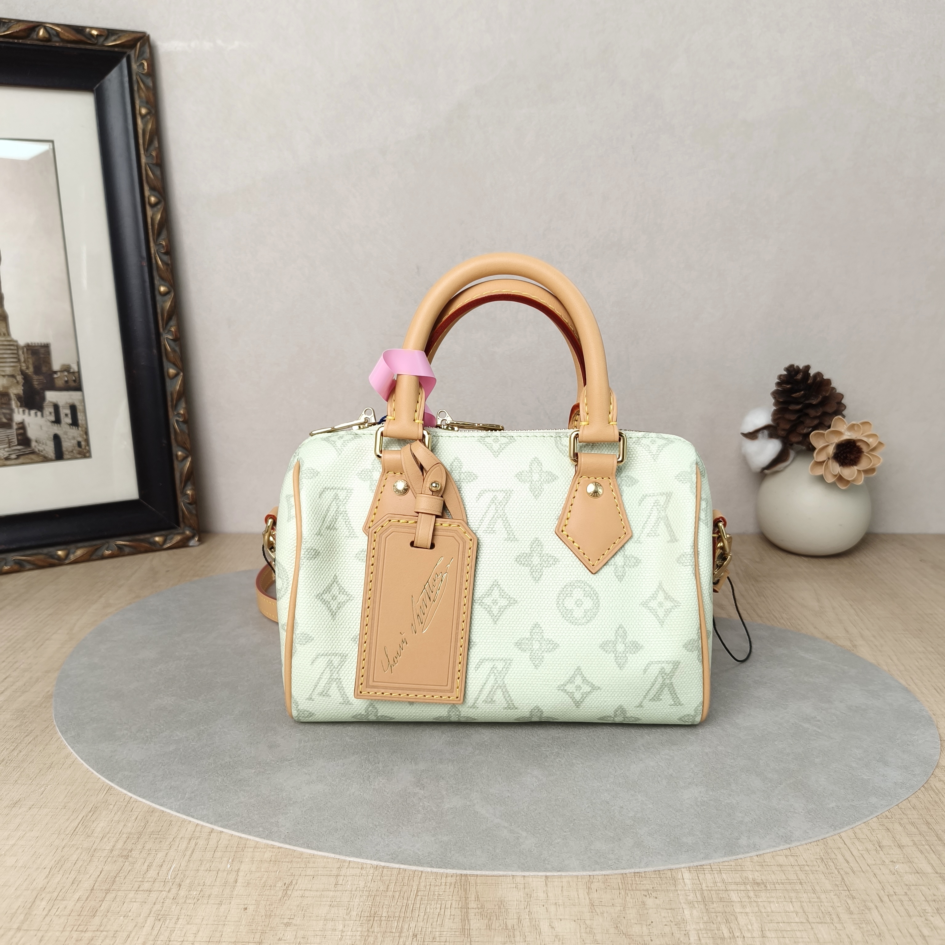 Louis Vuitton Shoulder Bag Speedy20 PVC Small20.5 × 12 × 13.5 cm