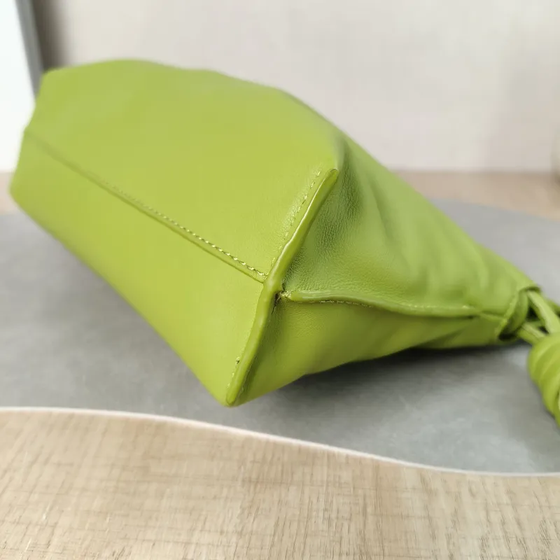 LOEWE Crossbody Bag Flamenco Green Calfskin Mini 24 × 9 × 18 cm — detail view 4 of 13
