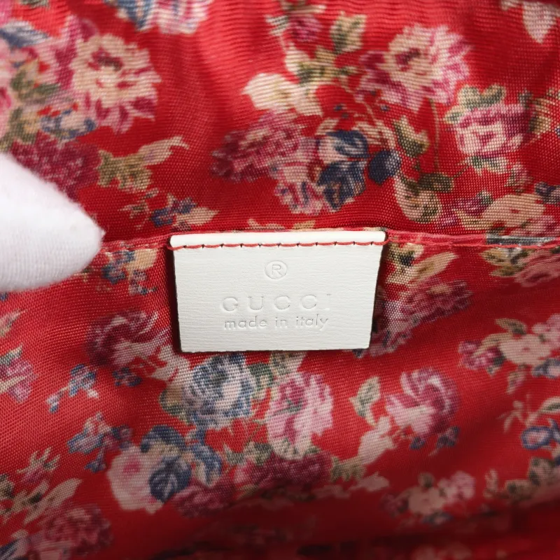 GUCCI Crossbody Bag Camera Bag White Calfskin One Size 24 × 5 × 17 cm — detail view 4 of 11