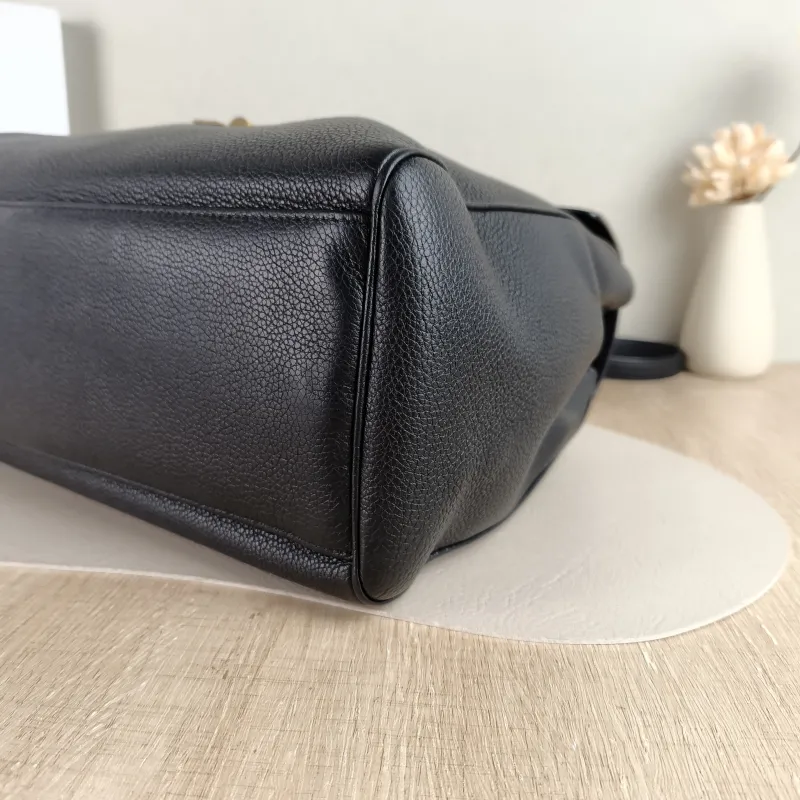 CELINE Shoulder Bag Soft 16Shoulder Bag Black Calfskin Medium 32 × 15 × 24 cm — detail view 2 of 11