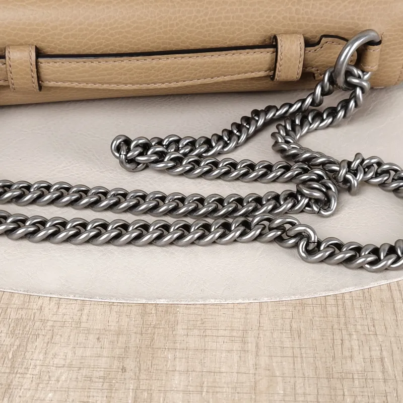 GUCCI Top Handle Bag Dionysus Edition Brown Calfskin Medium 28 × 9 × 17 cm — detail view 3 of 15