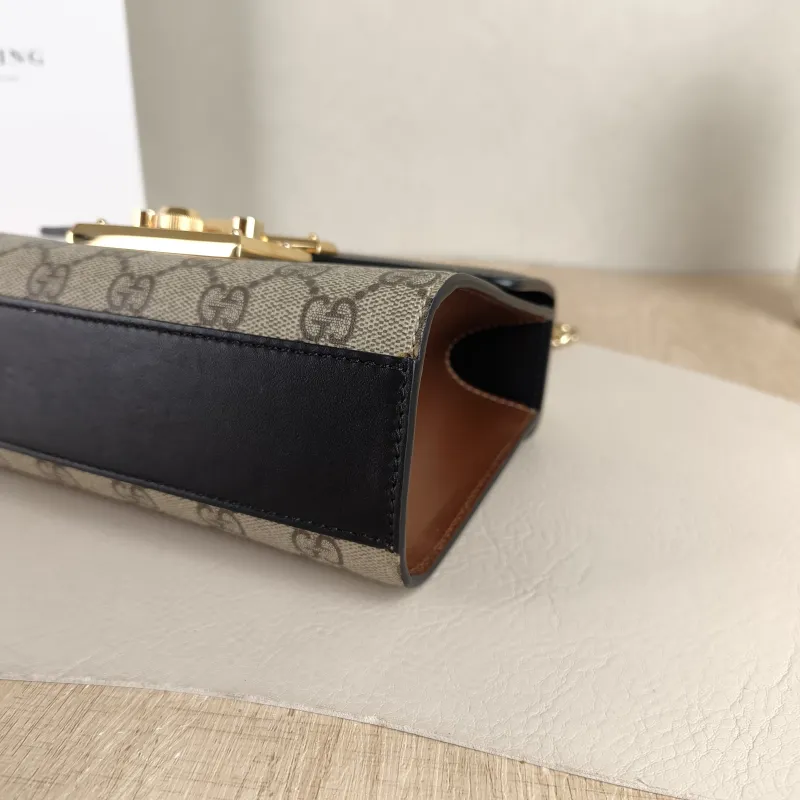 GUCCI Crossbody Bag Padlock Monogram PVC Small 20.5 × 7.5 × 13 cm — detail view 6 of 10