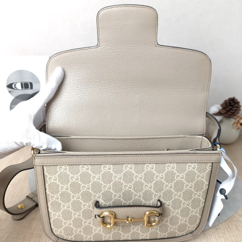 GUCCI Crossbody Bag Horsebit 1955 Horsebit Medium PVC Medium25 × 8 × 18 cm — detail view 12 of 16