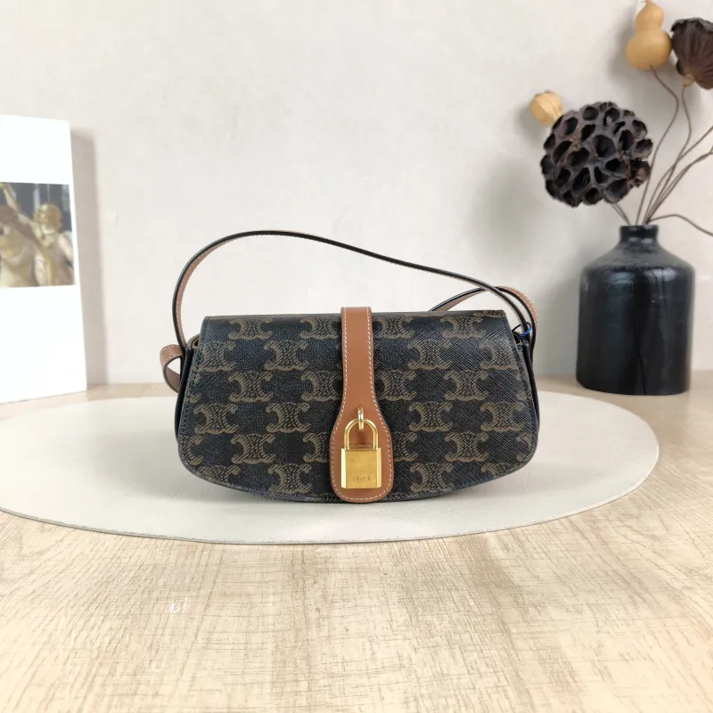 CELINE Crossbody Bag TABOU Monogram PV Cmini18 × 5 × 8 cm