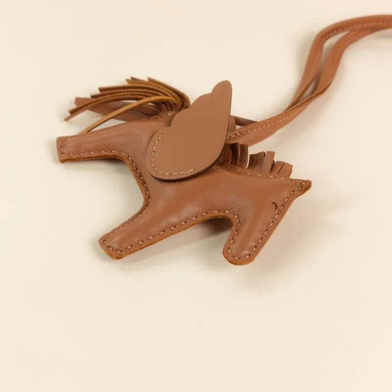 Hermès Charm Charm Brown Lambskin One Size 7.5cm — cover view 4 of 7