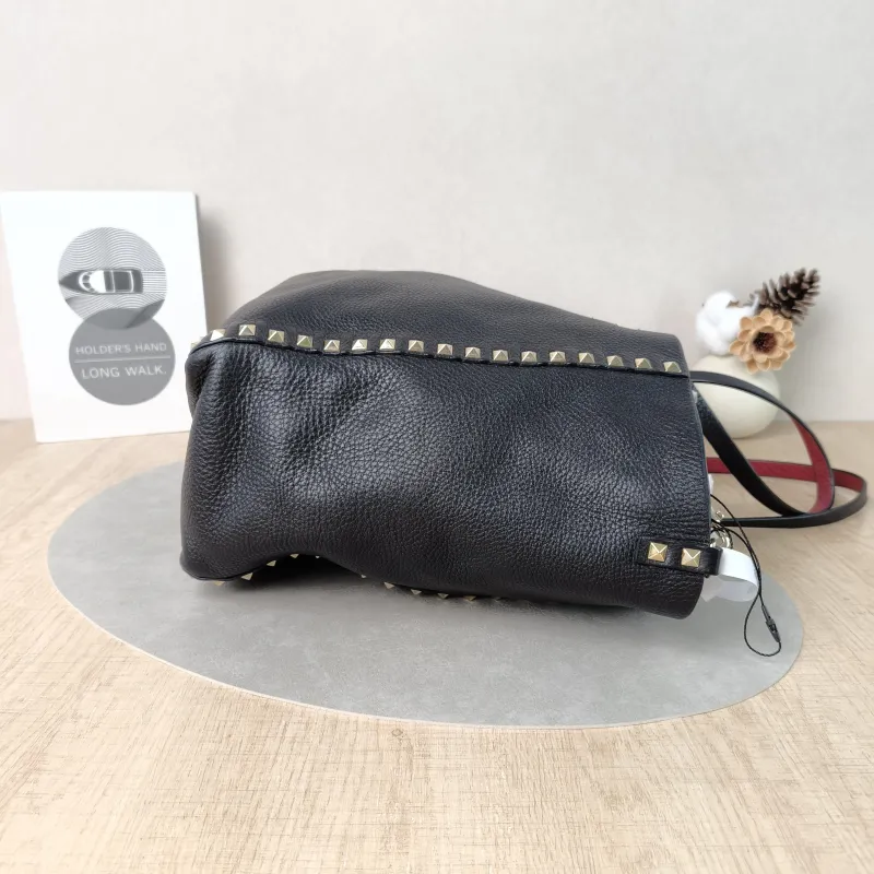 Valentino Top Handle Bag Shoulder Bag Black Calfskin One Size33 × 12 × 26 cm — detail view 4 of 13