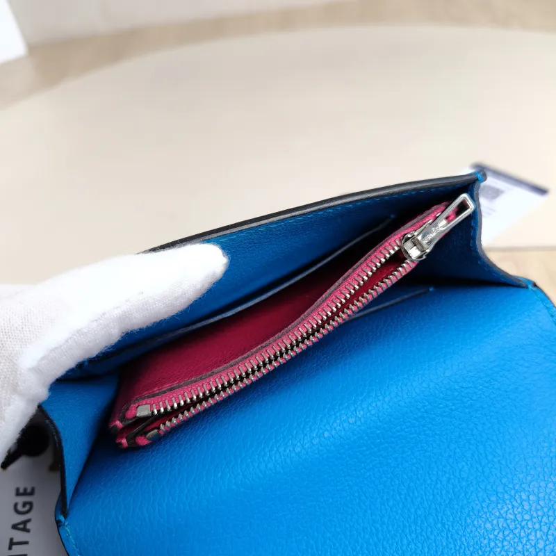 Hermès Wallet Roulis Slim Belt Bag Wallet Blue Evercolor Calfskinmini12.5 × 3 × 10.5 cm — detail view 10 of 11