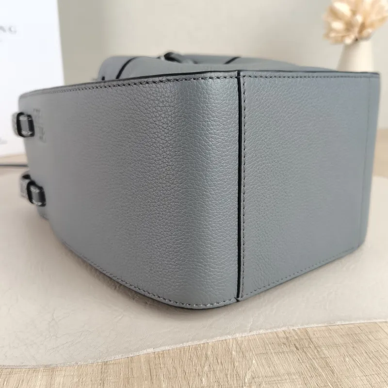 LOEWE Crossbody Bag Hammock Blue Calfskin Mini 17 × 11 × 19.5 cm — detail view 7 of 11