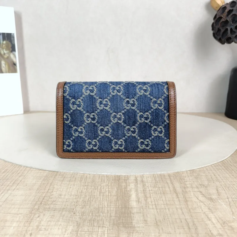 GUCCI Crossbody Bag Dionysus Blue Mini 16.5 × 4.5 × 10 cm — cover view 3 of 5