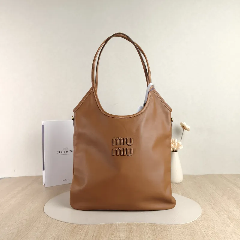 Miumiu Shoulder Bag IVY Tote Shopping Tote CC alfskin Medium35*40