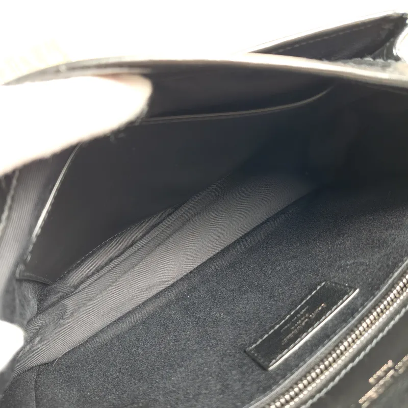 SAINT LAURENT Crossbody Bag Niki Black Waxed Leather Calfskin Medium28 × 8.5 × 20 cm — detail view 4 of 13