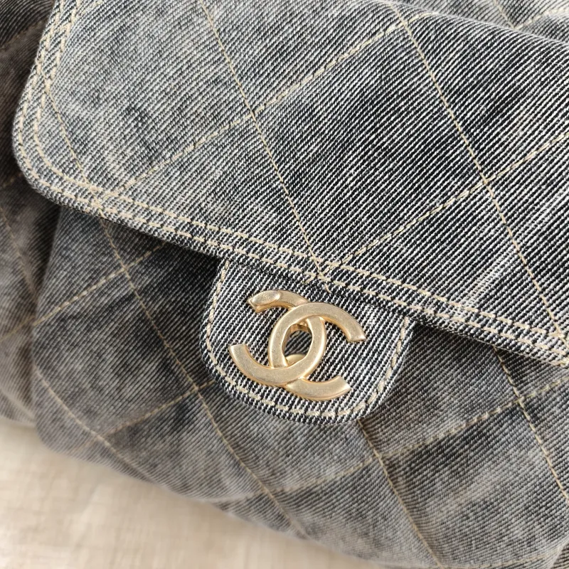 Chanel Crossbody Bag Bowling Bag Grey One Size 43 × 15 × 27 cm — detail view 10 of 10