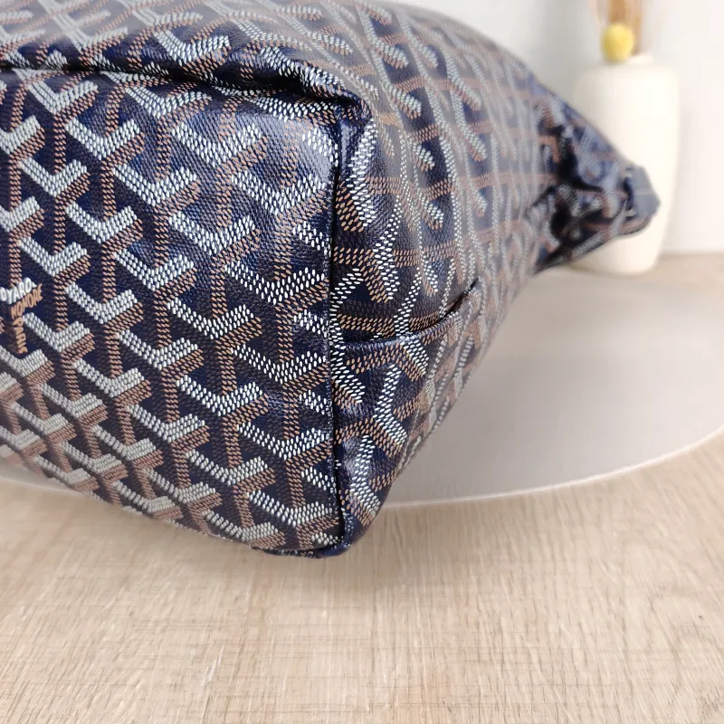 GOYARD Shoulder Bag Boheme Hobo​ Blue PVC Small 43 × 14 × 27 cm — detail view 10 of 11
