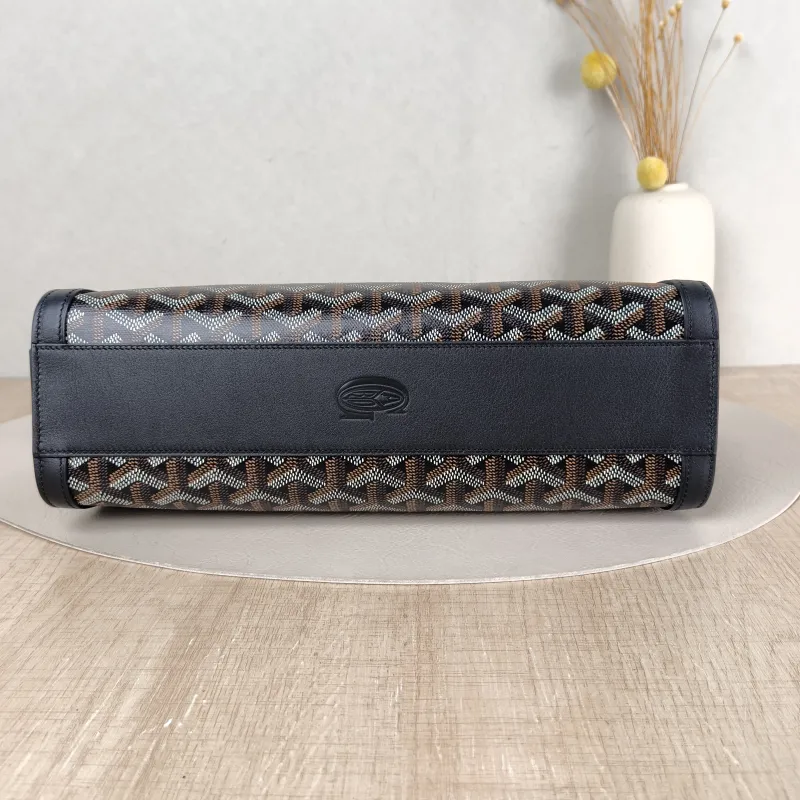 GOYARD Shoulder Bag bonbonniere Collection Black PVC One Size 30 × 10.5 × 12 cm — cover view 3 of 5