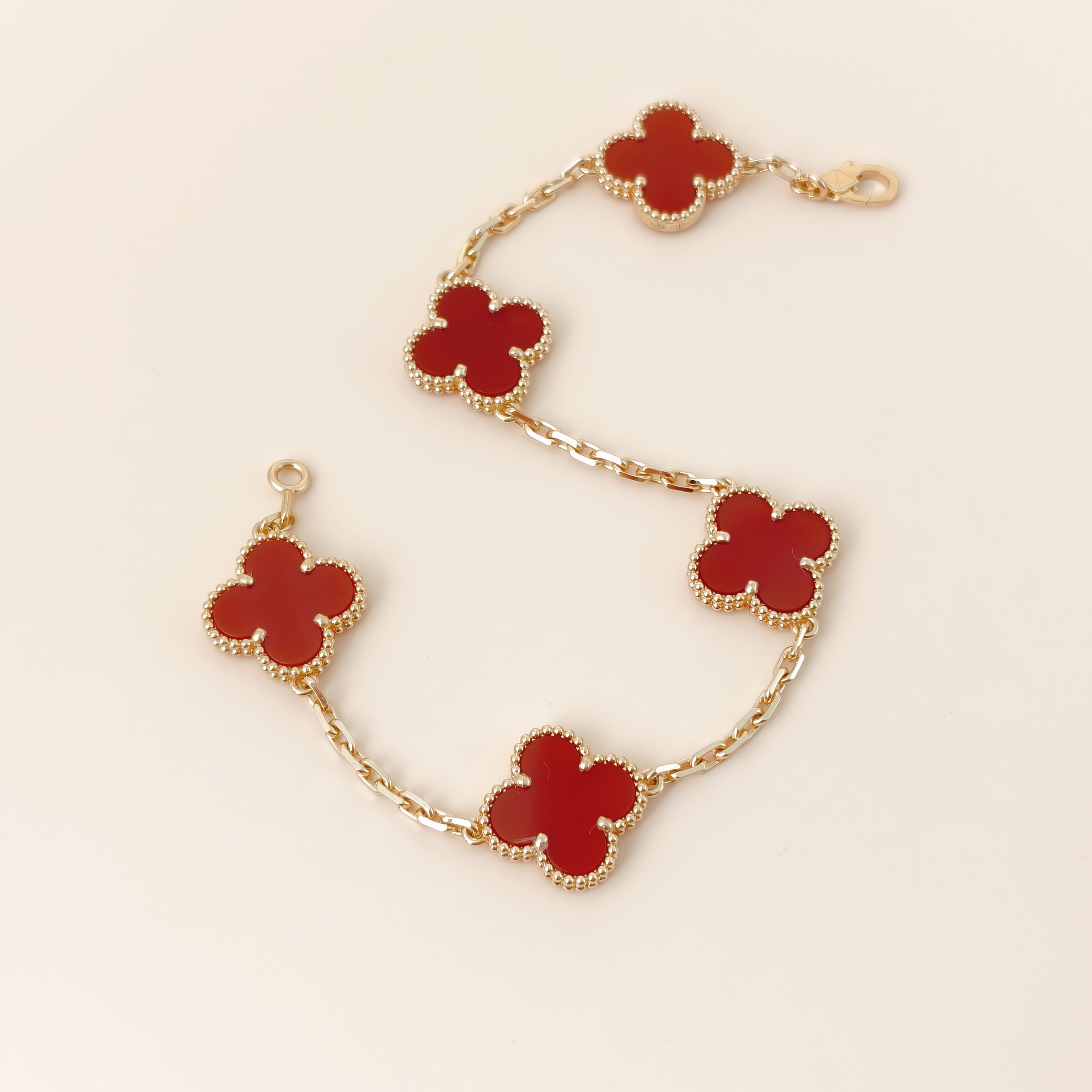 Van Cleef & Arpels Bracelet Alhambra Alhambra Collection Five-Motif Bracelet 18KY ellow Gold Vintage Small19cm โ cover view 5 of 12
