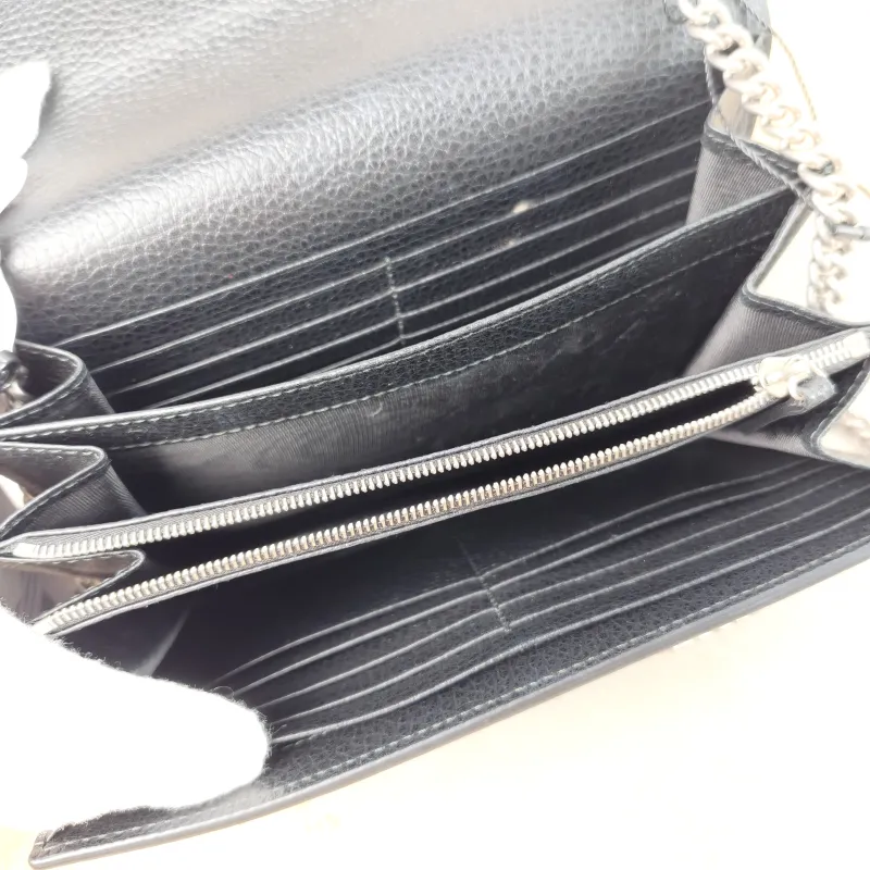 GUCCI Crossbody Bag Dionysus Collection Wallet woc Black Calfskin Mini 20 × 5 × 13 cm — detail view 2 of 13