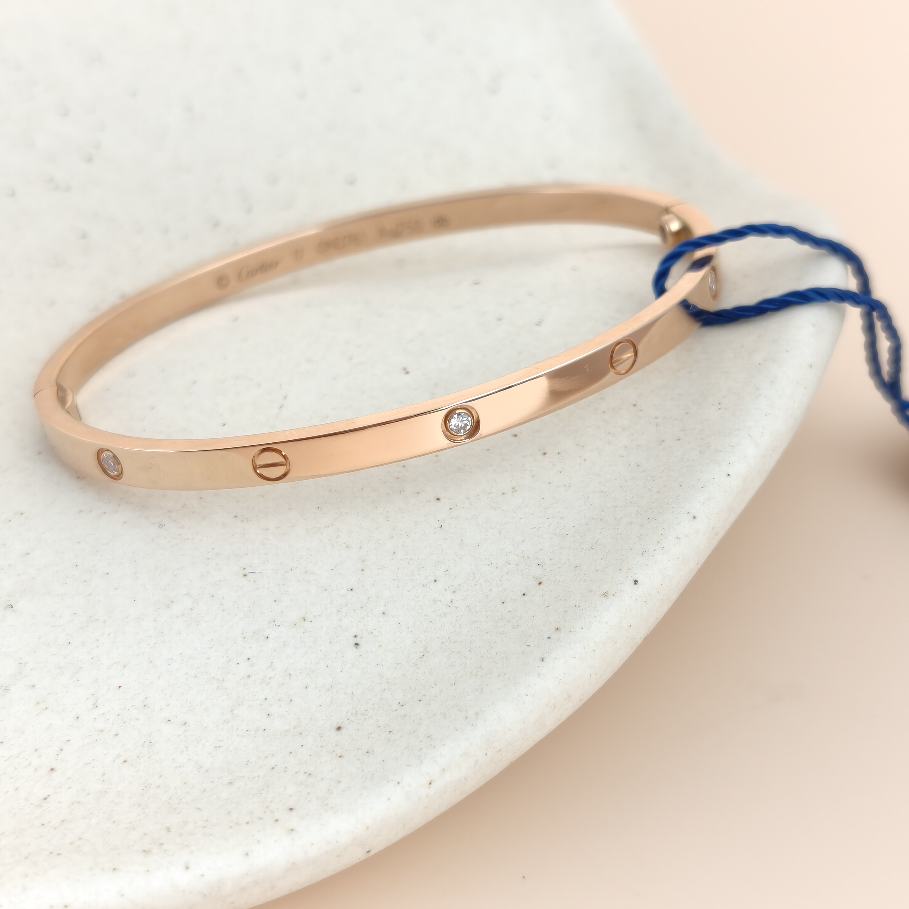 CARTIER Bangle Love Collection Bangle Rose Gold Diamond18KR ose Gold Small Edition 3.6 17 — cover view 4 of 8