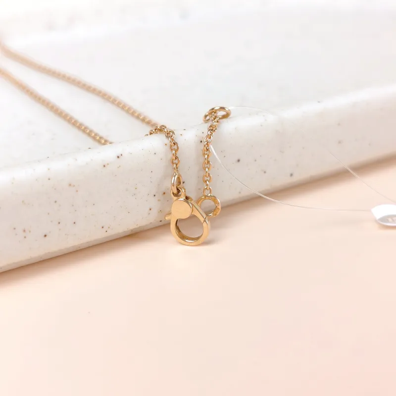 Hermès Necklace Finesse QP avé Diamond Necklace Rose Gold Diamond18KR ose Gold One Size 41cm — cover view 3 of 6