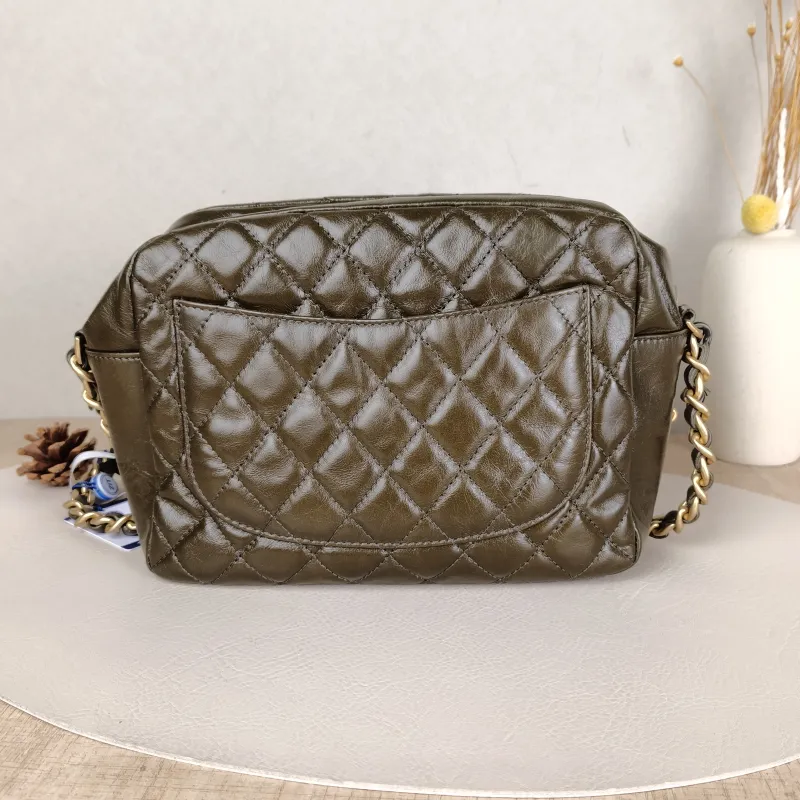 Chanel Crossbody Bag Camera Bag Waxed Leather 22.5 × 9 × 16.5 cm — cover view 5 of 5