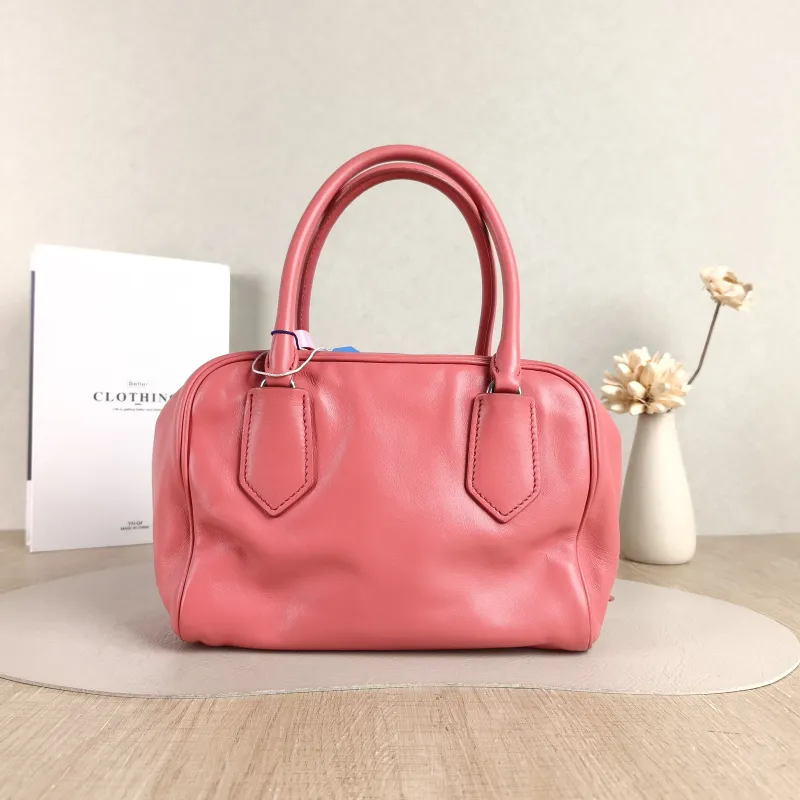 PRADA Crossbody Bag Crossbody Bag Pink Calfskin One Size 22 × 13 × 16 cm — cover view 3 of 5