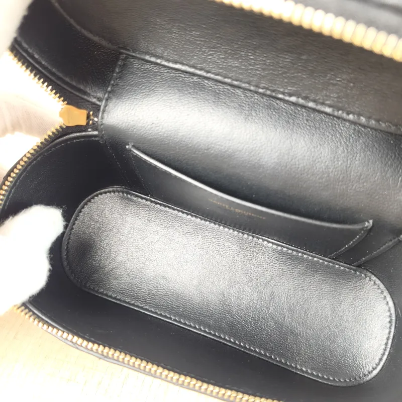 SAINT LAURENT Shoulder Bag Gaby Cosmetic Bag Black Calfskin Medium 18 × 6.5 × 11 cm — detail view 5 of 11