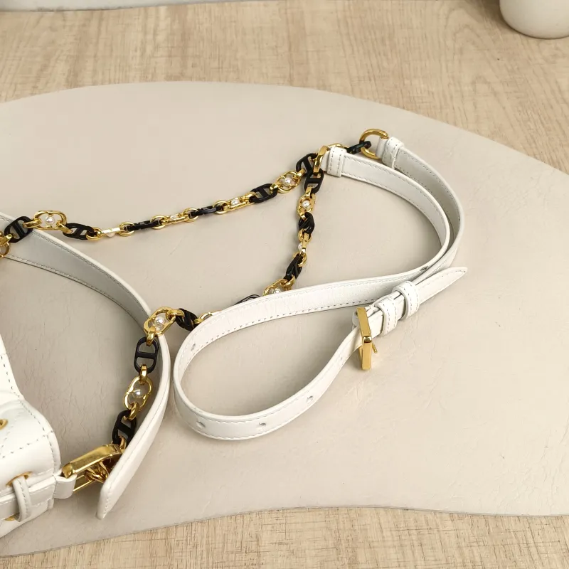DIOR Crossbody Bag Jolie Bucket Bucket Bag White Lambskin One Size17 × 10.5 × 16 cm — detail view 3 of 11