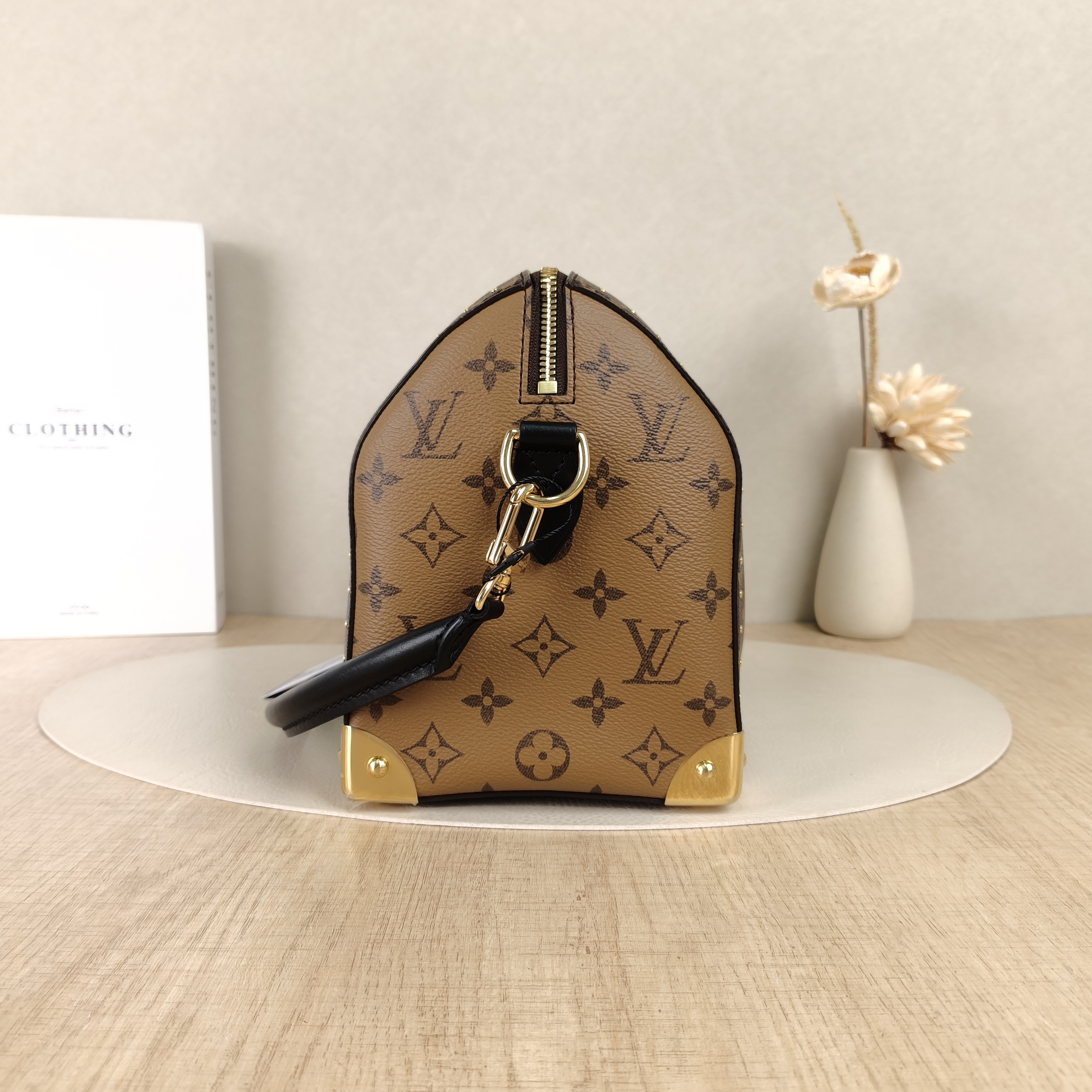 Louis Vuitton Shoulder Bag Speedy Trunk Monogram PVC One Size27 × 15 × 20 cm — cover view 7 of 9